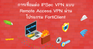การเชื่อมต่อ IPSec VPN แบบ Remote Access VPN ผ่านโปรแกรม FortiClient