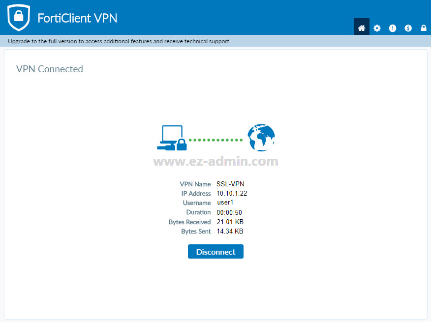 ssl vpn forticlient tunnel mode